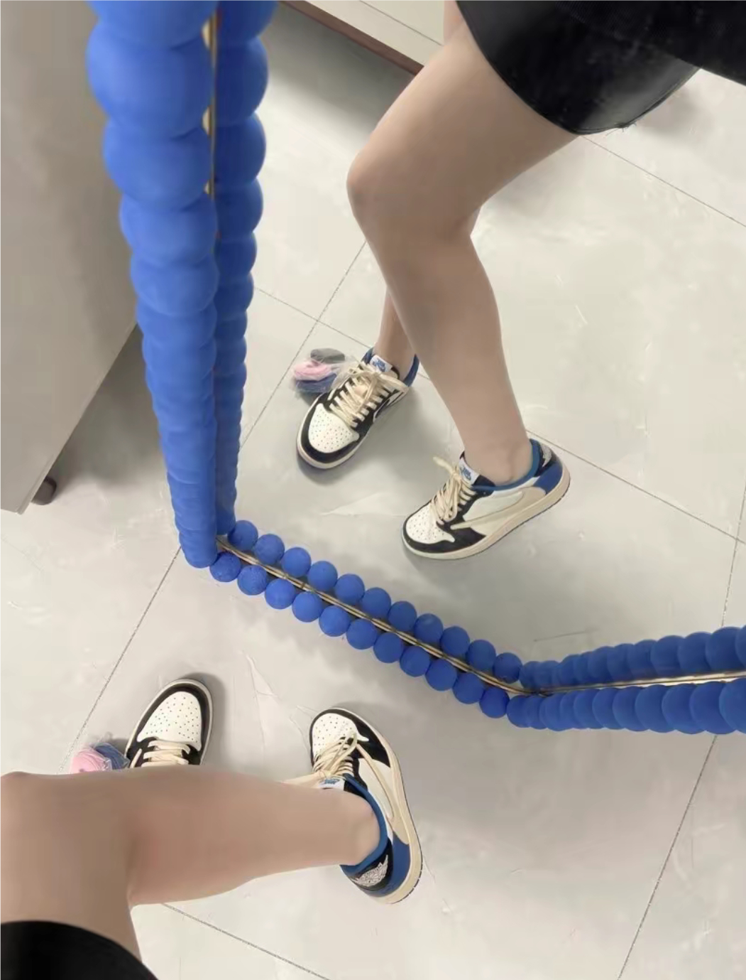 조던 1 x 트래비스 스캇 x 프라그먼트 레트로 로우 OG SP 밀리터리 블루 DM7866-140 photo review